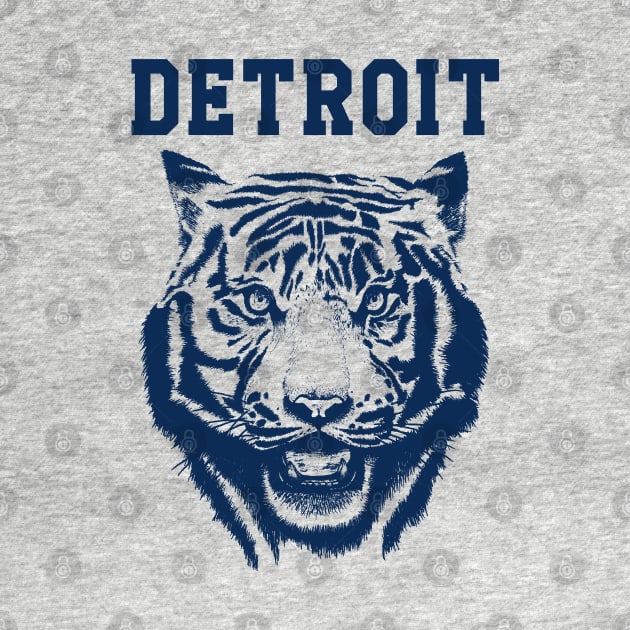 Tiger from Detroit Blue by bens black line art